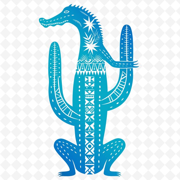 PSD a blue dinosaur with a blue body and a white background