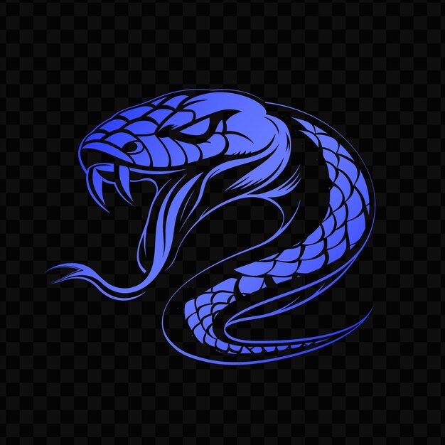 PSD blue dragon on a black background free download