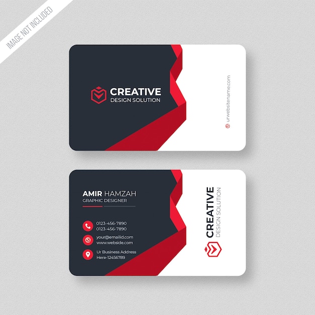 PSD blue elegant corporate card