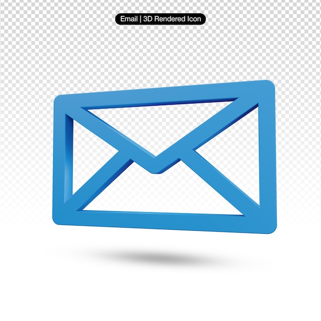 PSD a blue envelope with the word email highlighted on it