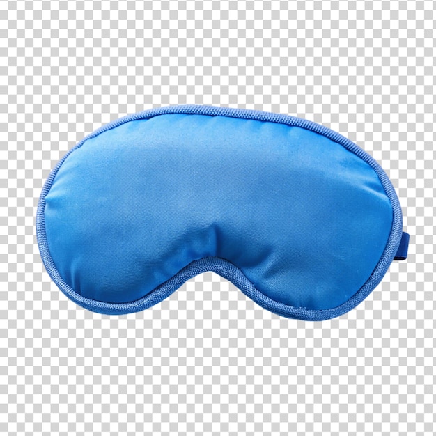 Blue eye mask on transparent background