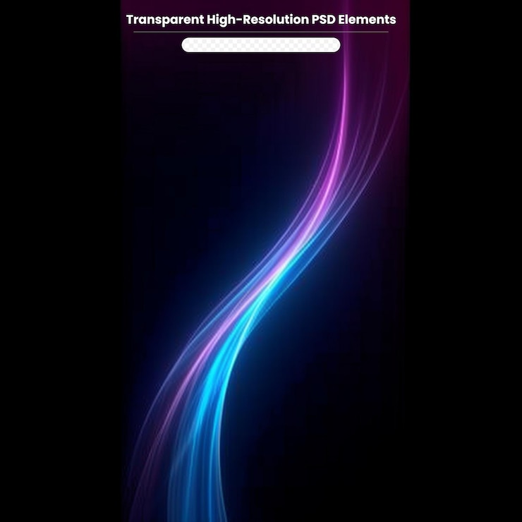 PSD blue fantastic transparent background