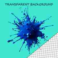 PSD blue fire isolated on transparent background