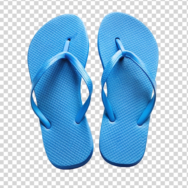 PSD pantofole blu isolate su uno sfondo trasparente