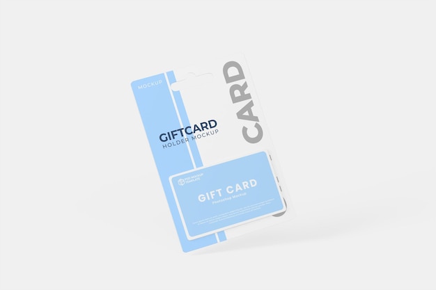 A blue gift card with the word gift on it