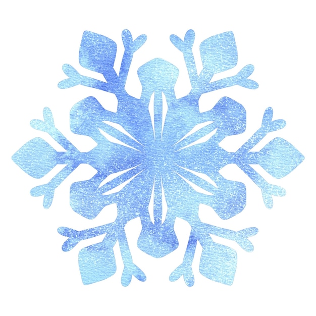 PSD blue glitter snowflake 6