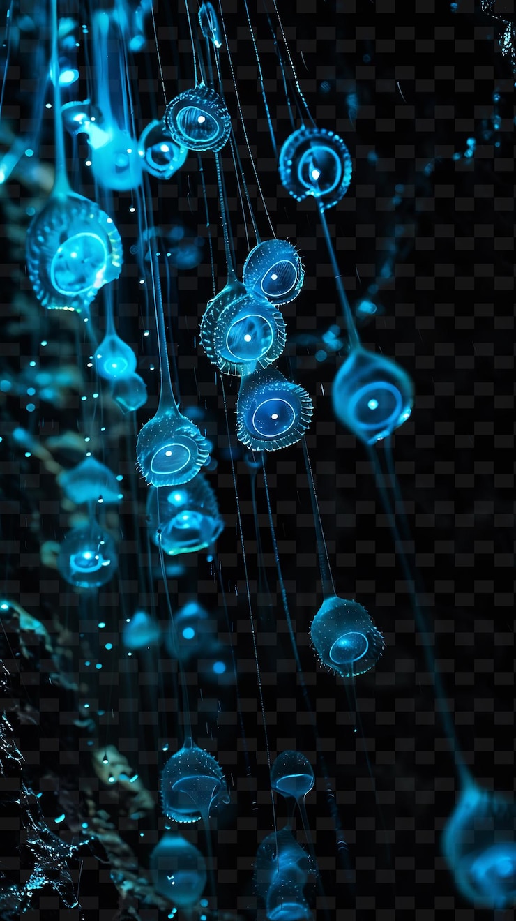 PSD the blue glow of the microscope