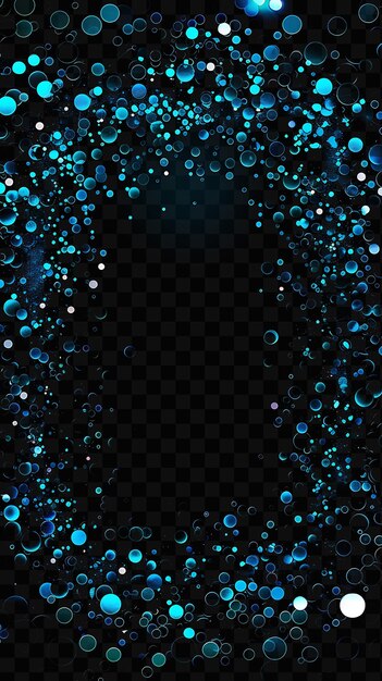 PSD a blue and green abstract background with bubbles and bubbles