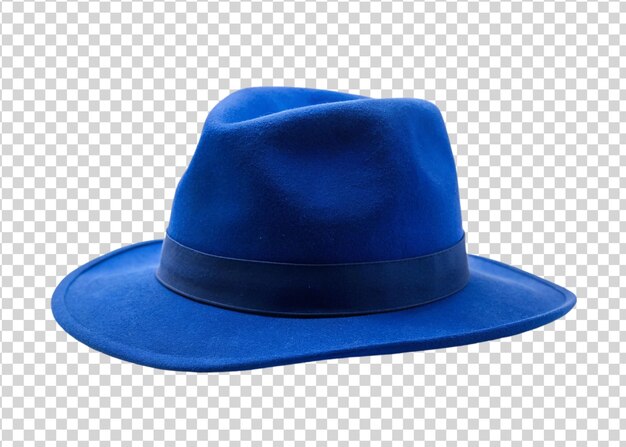 Blue hat isolated on transparent background