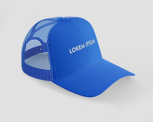 Un cappello blu con sopra la scritta 