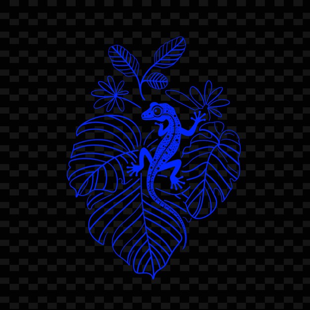 PSD a blue heart with a peacock on the top