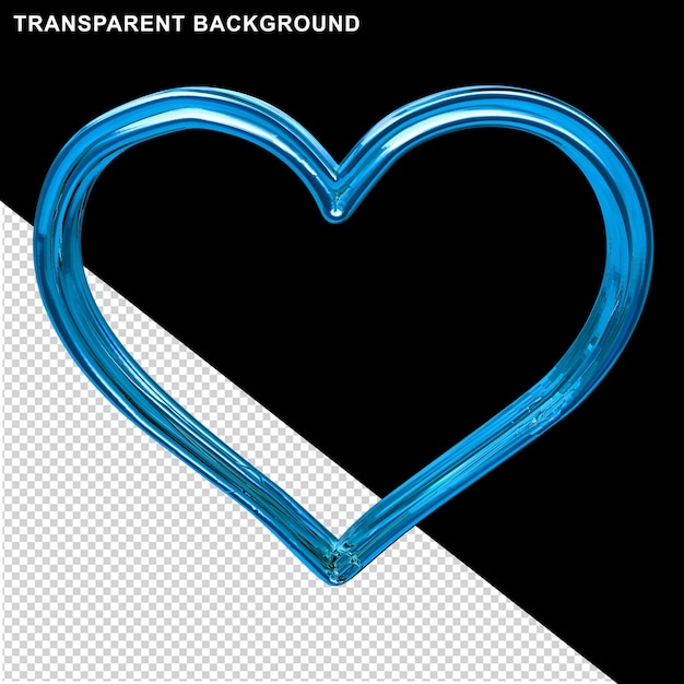 PSD blue heart