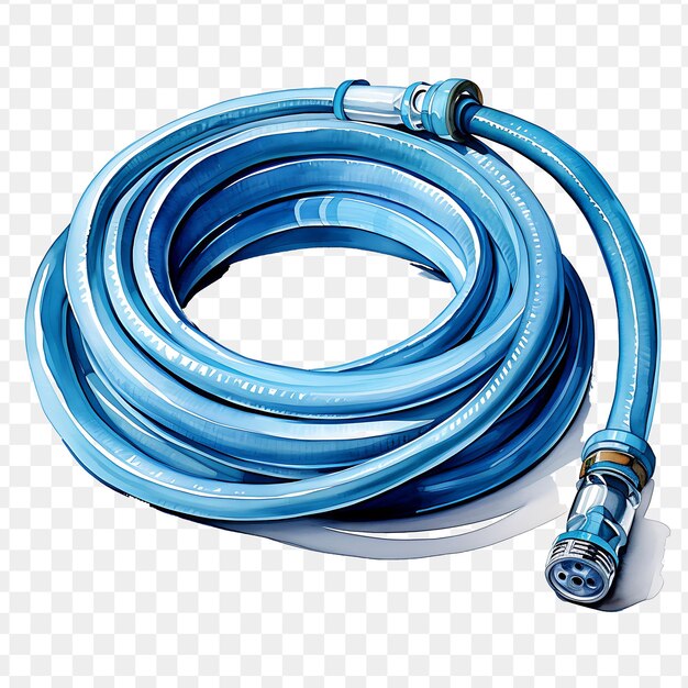 PSD a blue hose with a blue hose on it