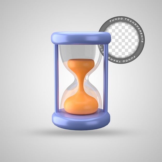 a blue hourglass with a white square in the middle