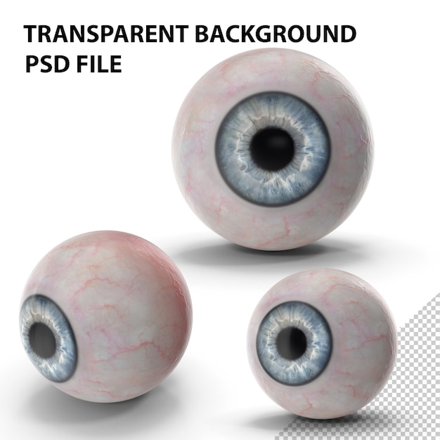 PSD blue human eye png