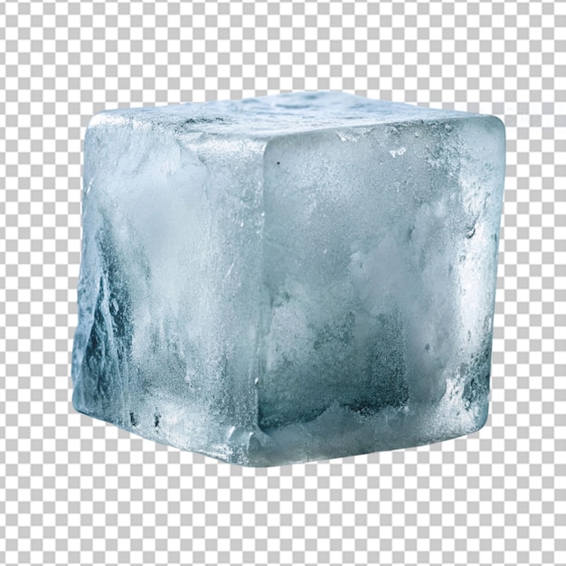 PSD blue ice cube transparent