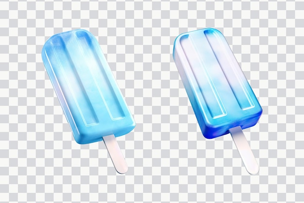 PSD blue icecream soft smooth lighting