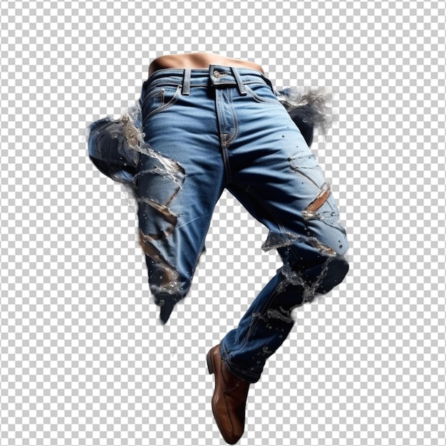 PSD blue jeans png