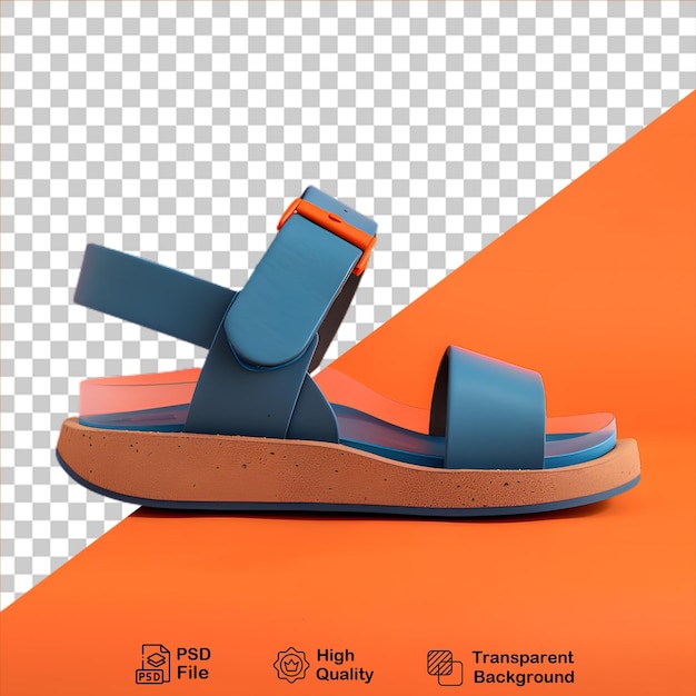 PSD blue leather sandal png include image