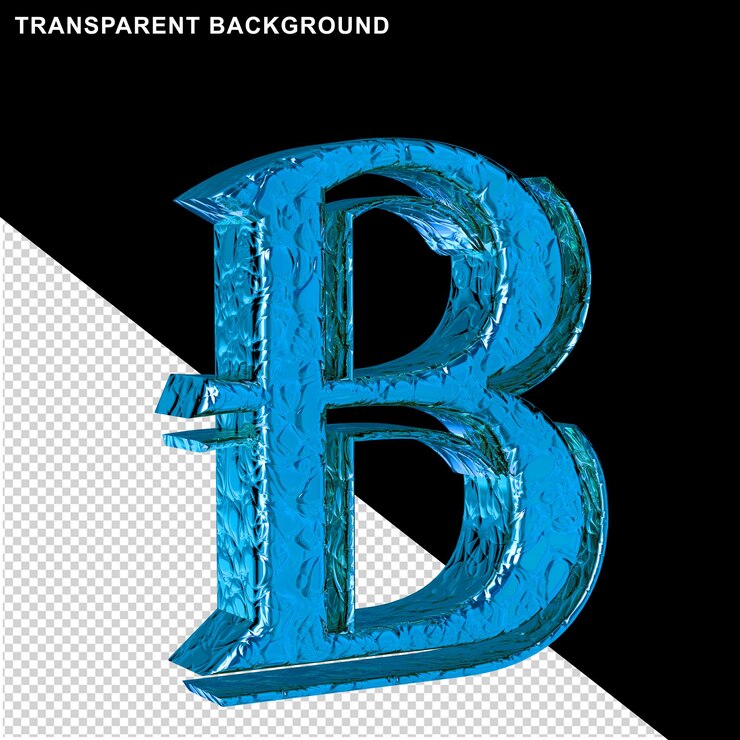 PSD 藍色字母 b