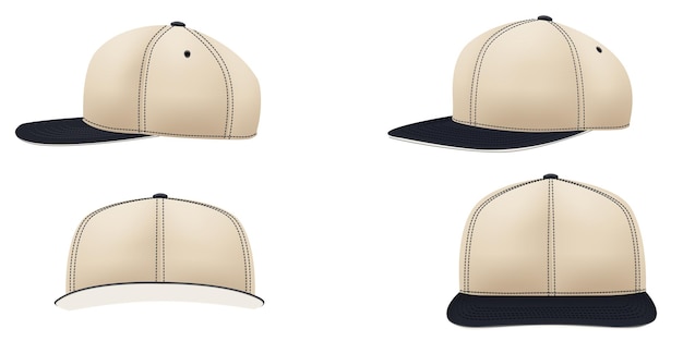 PSD blue and light brown hat