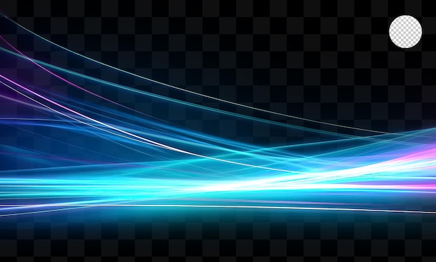 PSD blue light on a transparent background