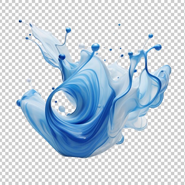 PSD blue liquid freeform png