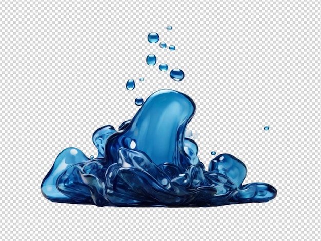 Blue liquid png transparent