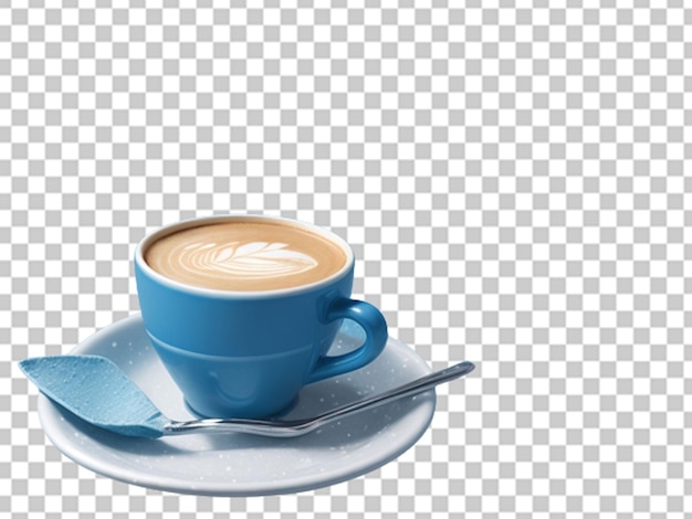 A blue monday concept of blue cup