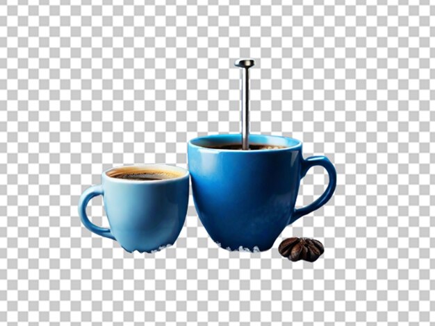 A blue monday concept of blue cup