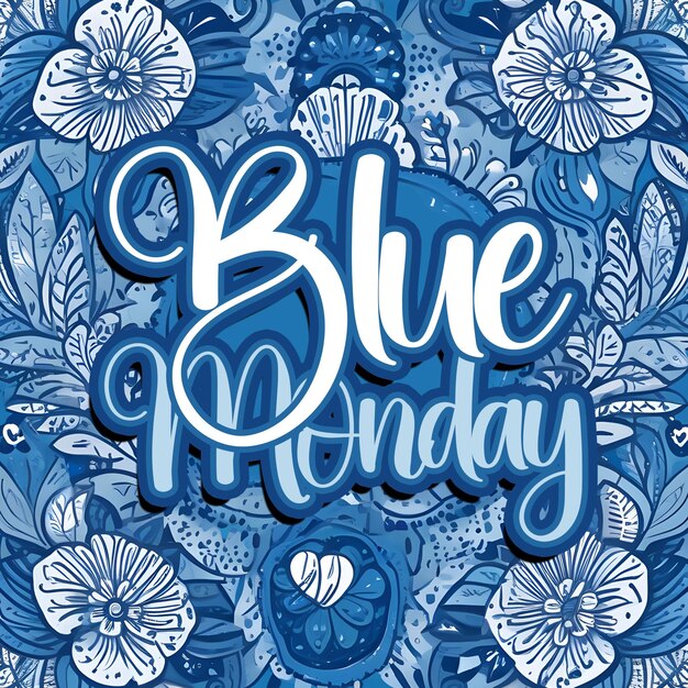 PSD blue monday the most depressing day of the year social media post template