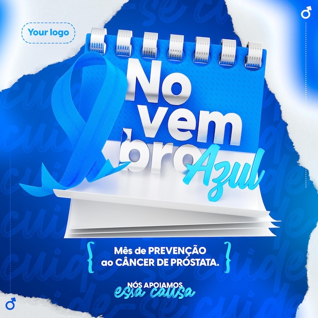 blue november social media banner