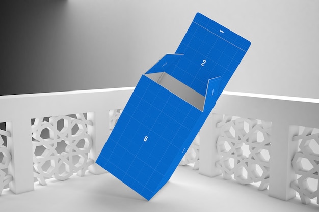 Blue Open Box Mockup