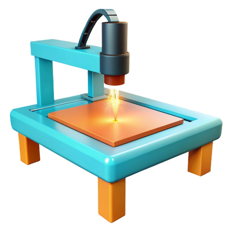 PSD a blue and orange machine with a blue cover that says quot the process quot