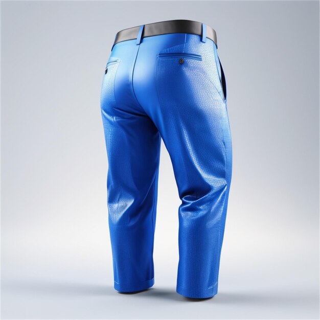 PSD blue pant psd on a white background