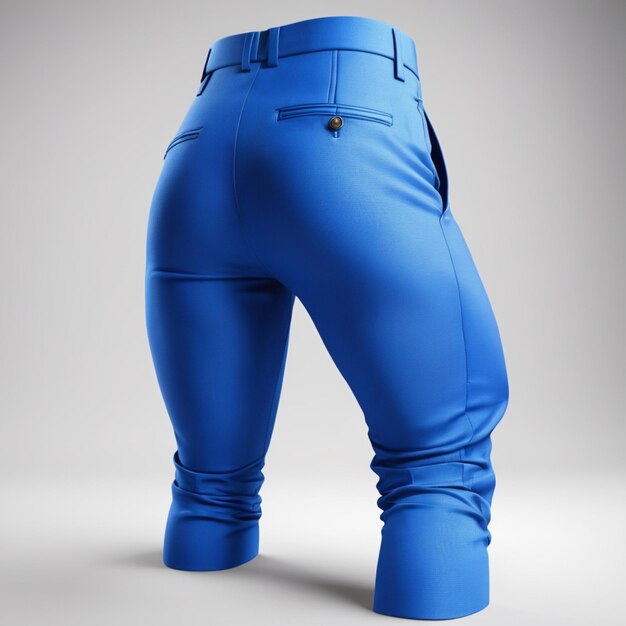 PSD blue pant psd on a white background