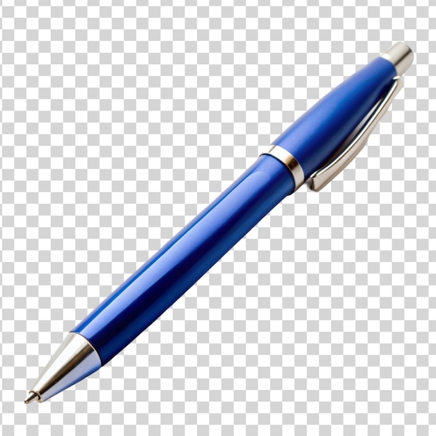 PSD a blue pen isolated on transparent background