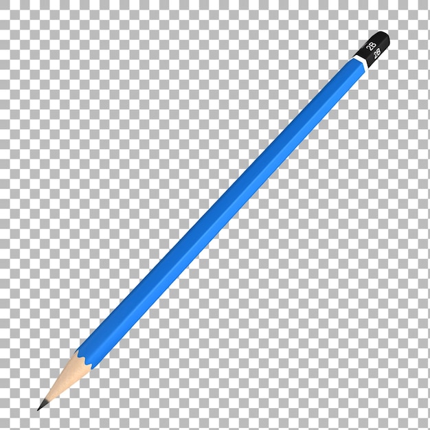 書き方や絵を描くのに適したい先のある青い筆