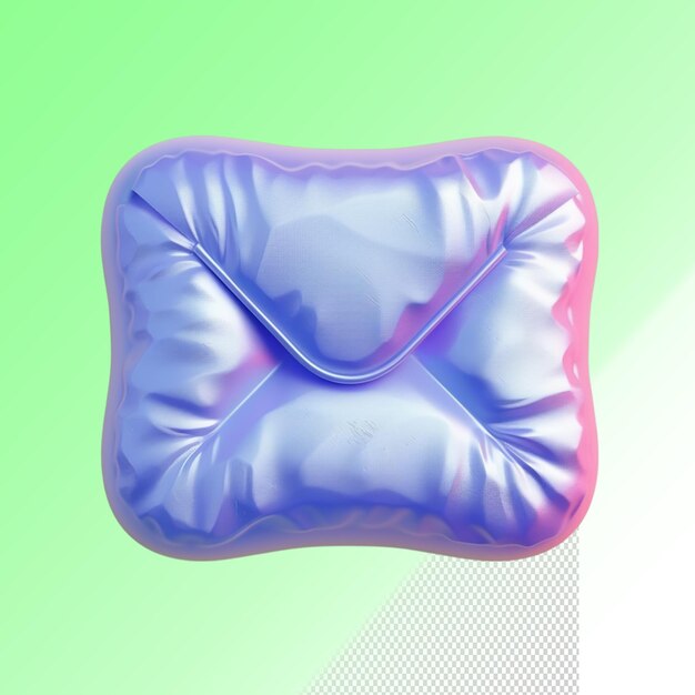 PSD a blue and pink boxing glove with a green background