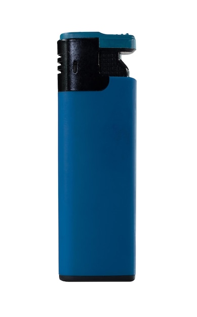 a blue plastic lighter a portable tool for creating a flame