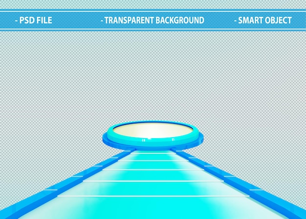 PSD 파란색 연단 스탠드