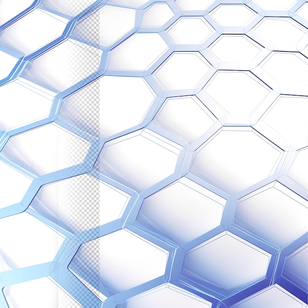 PSD blue polygon structure abstract transparent background