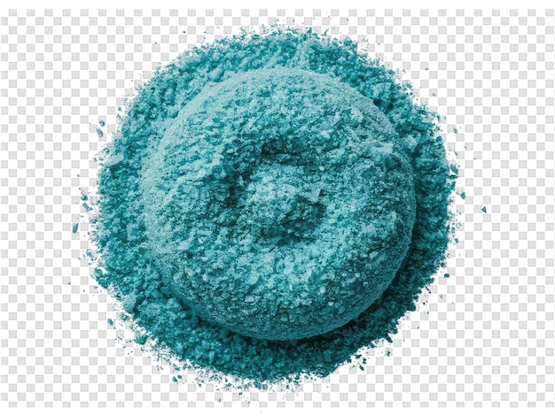 PSD a blue powder that is on a transparent background