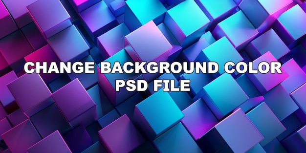 PSD a blue and purple background with a lot of squares stock background