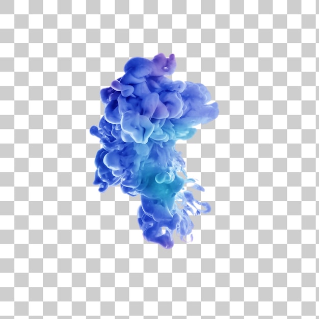 blue and purple ink swirl