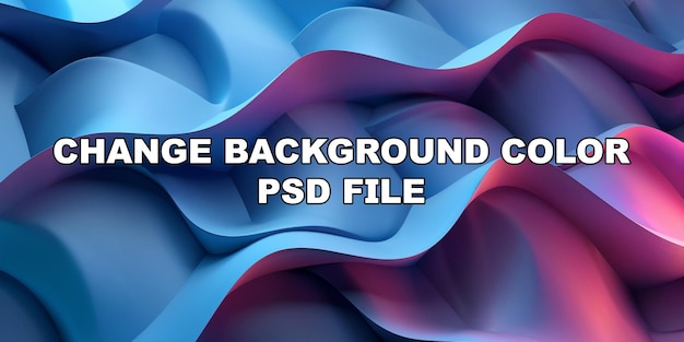 PSD a blue and purple wave with a purple and pink hue stock background