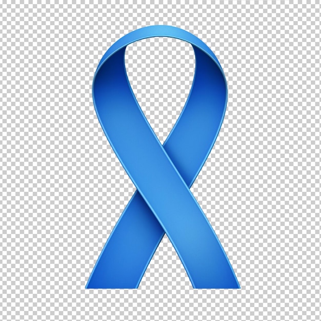 PSD blue ribbon png transparent