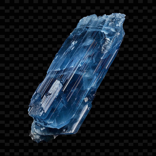 PSD a blue sapphire that is broken in half
