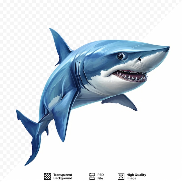 PSD blue shark