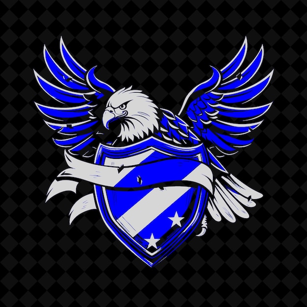 PSD a blue shield with a eagle on it